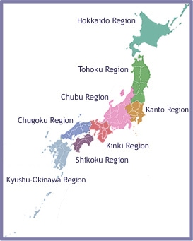 regiones japon
